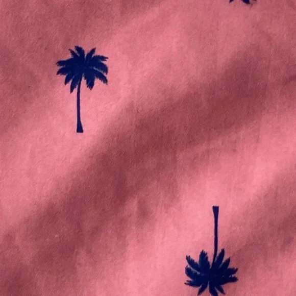 ST JOHNS BAY MENS SIZE XL SWMI TRINKS PINK WITH BLUE PALM TREE DESIGN - Picture 3 of 14